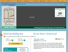 Tablet Screenshot of greenparrot-belize.com